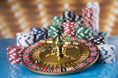 Live dealer roulette and blackjack table setup